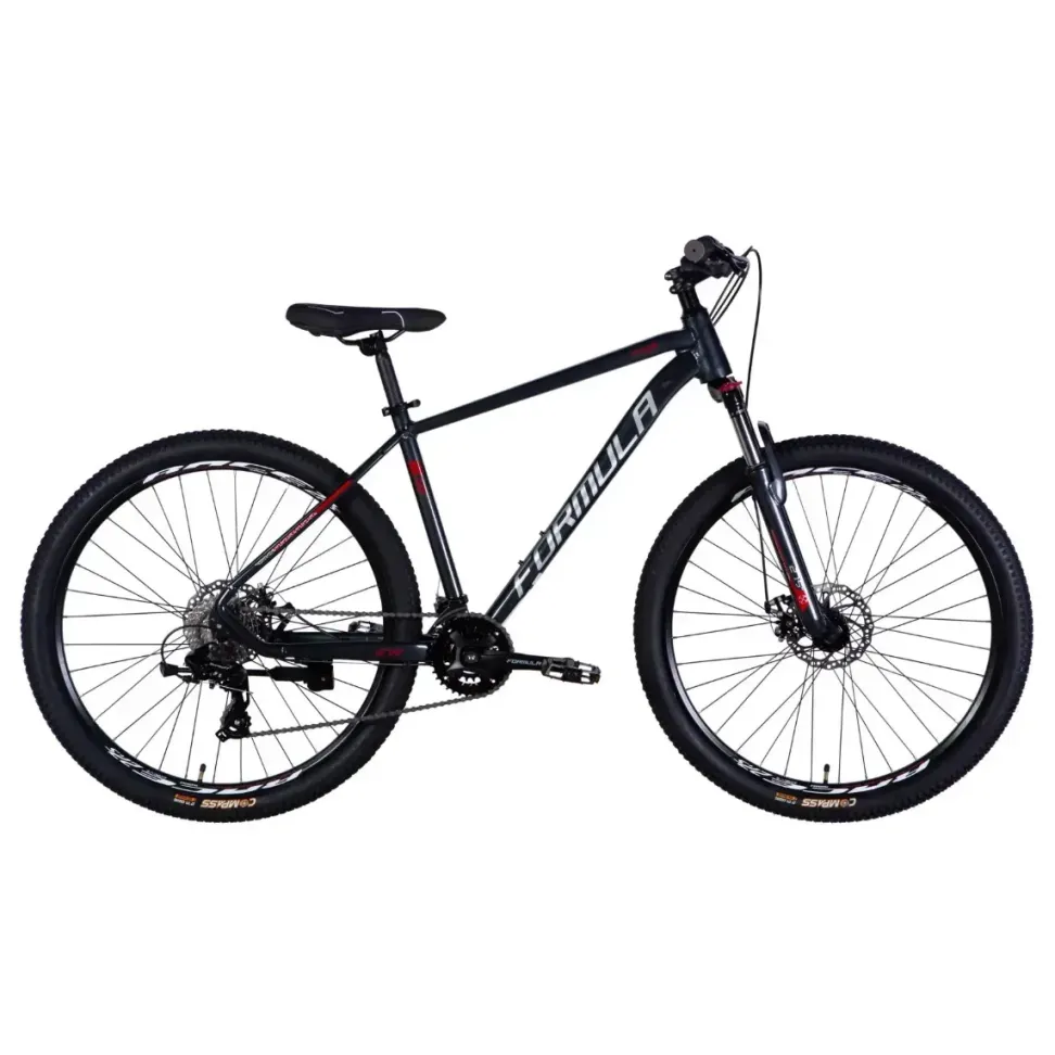 Велосипед AL 27.5" Formula THOR DD CS рама-18" черный с серебристым 2026