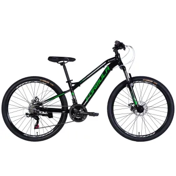 Велосипед AL 26" Formula BLACKWOOD DD FR рама-13" черный с зеленым 2026