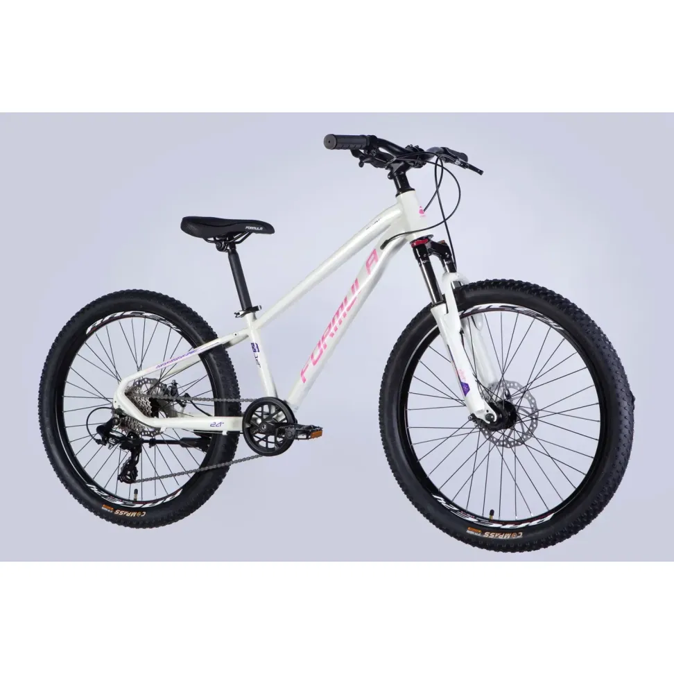 Велосипед AL 24" Formula THOR DD CS рама-12" белый с розовым 2026