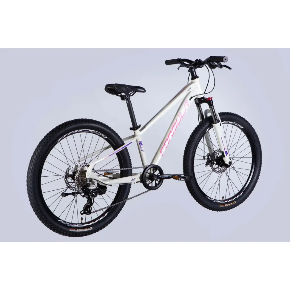 Велосипед AL 24" Formula THOR DD CS рама-12" белый с розовым 2026