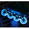 Детские ролики Flying Eagle L8 Lumafly Blue со светящимися колёсами