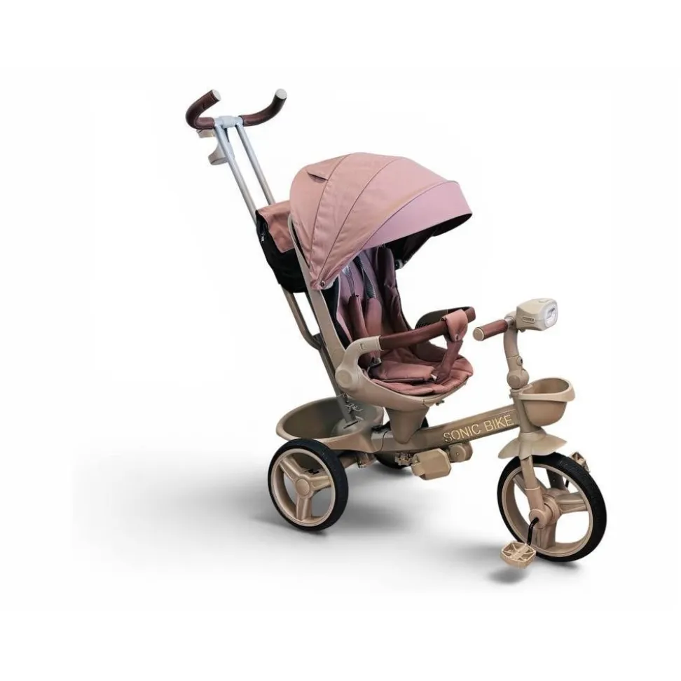 Велосипед з батьківською ручкою Soni Try-Bike Soft Pink