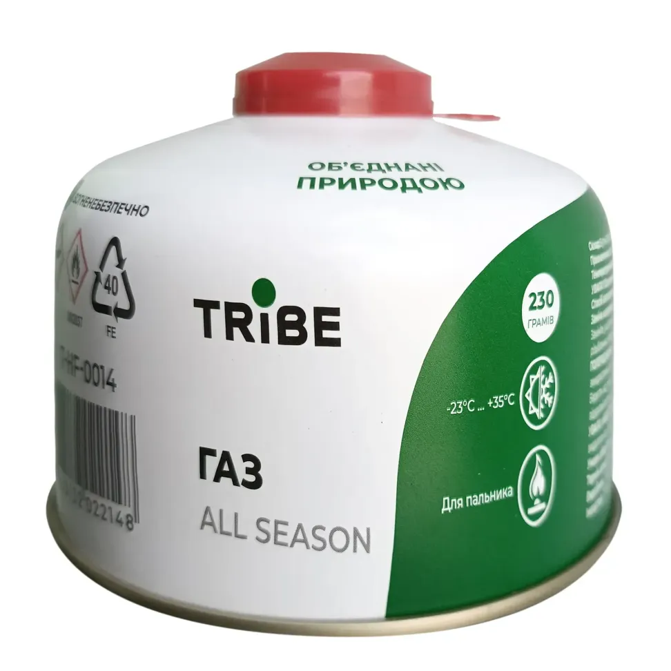 Картридж газовий Tribe різьбовий 230 г T-HF-0014