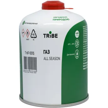 Картридж газовий Tribe різьбовий 450 г T-HF-0015