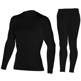 Набор мужская термофутболка с длинным рукавом и штаны Accapi Ergowool, Black