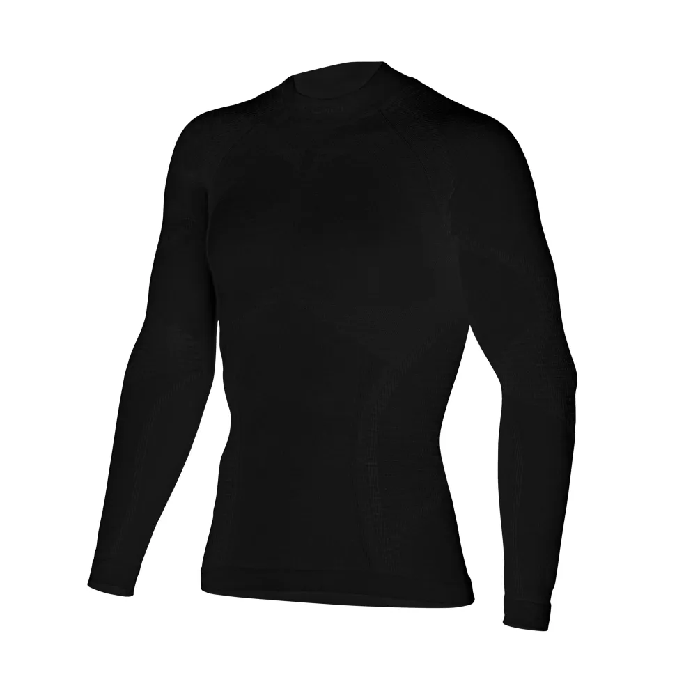 Набор мужская термофутболка с длинным рукавом и штаны Accapi Ergowool, Black