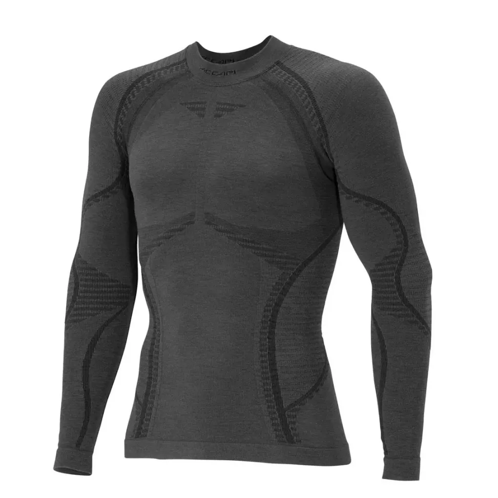 Набор мужская термофутболка с длинным рукавом Accapi Ergowool, Iron/Black