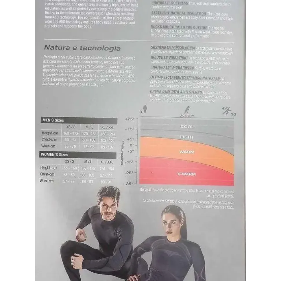 Набор мужская термофутболка с длинным рукавом Accapi Ergowool, Iron/Black