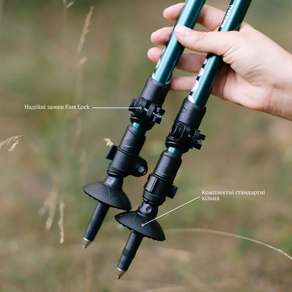Треккинговые палки Tribe Trekking Pole Alu T-ME-0026-ocean
