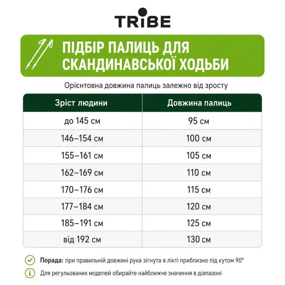 Палиці для скандинавської ходьби Tribe Nordic Pole Alu T-ME-0022-white